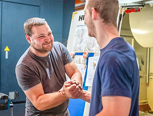 Kollegen der SR Erodiertechnik